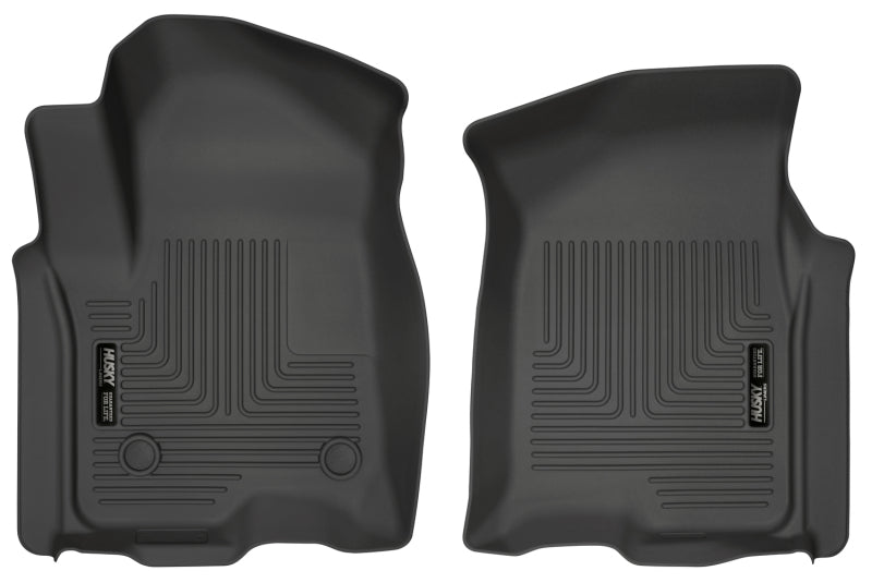 Husky Liners WeatherBeater Front Floor Liners For 2019 Chevy Silverado 1500 & 2019-2026 2500/3500 Crew Cab - Black