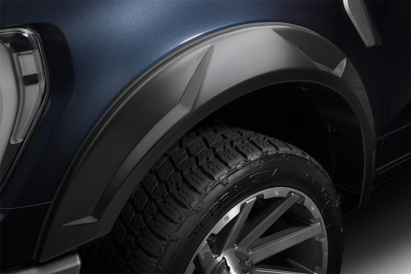 Husky Liners Fender Flares (Smooth) 4pc For 2019-2021 Chevy Silverado 1500 - Black