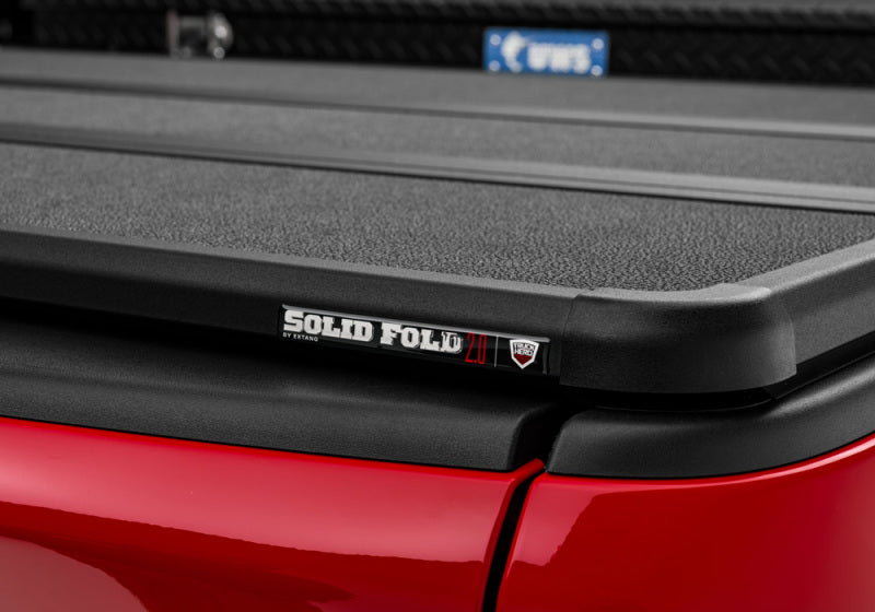 Extang Solid Fold 2.0 Toolbox Hard Folding Tonneau Cover For 2019 Ram 1500 & 2019 2500/3500 (New Body Style) 6.5 ft (6'4"/76.3") Bed