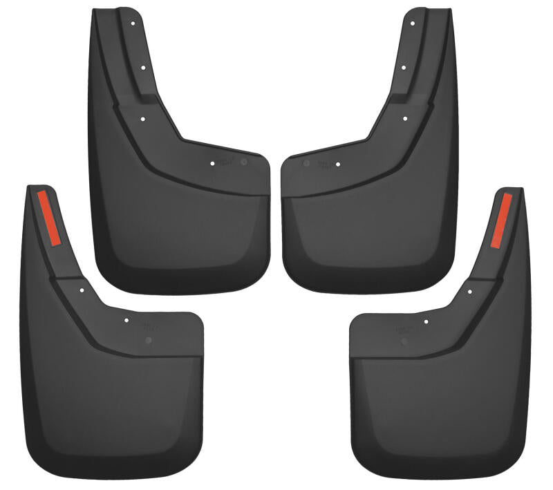 Husky Liners Front and Rear Mud Guards For 2014-2017 Chevy Silverado 1500 & 2015-2019 2500/3500 - Black
