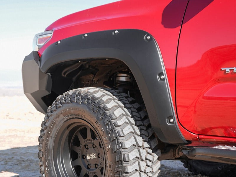 Husky Liners Pocket Style Fender Flares - 4 Piece Set For 2016-2023 Toyota Tacoma - Black