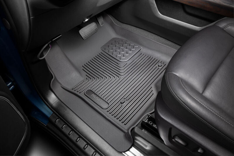 Husky Liners WeatherBeater Front & 2nd Seat Floor Liners For 2019-2023 Chevy Silverado 1500 & 2019-2026 2500/3500 Crew Cab - Black