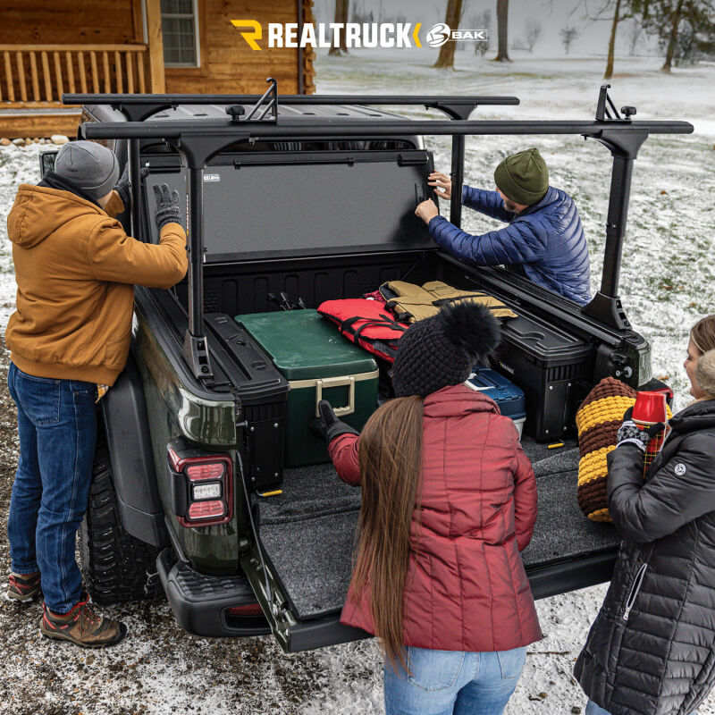 BAK BAKFlip MX4 TS Hard Folding Tonneau Cover For 2024-2025 Toyota Tacoma 6 ft (6'1"/73.7") Bed