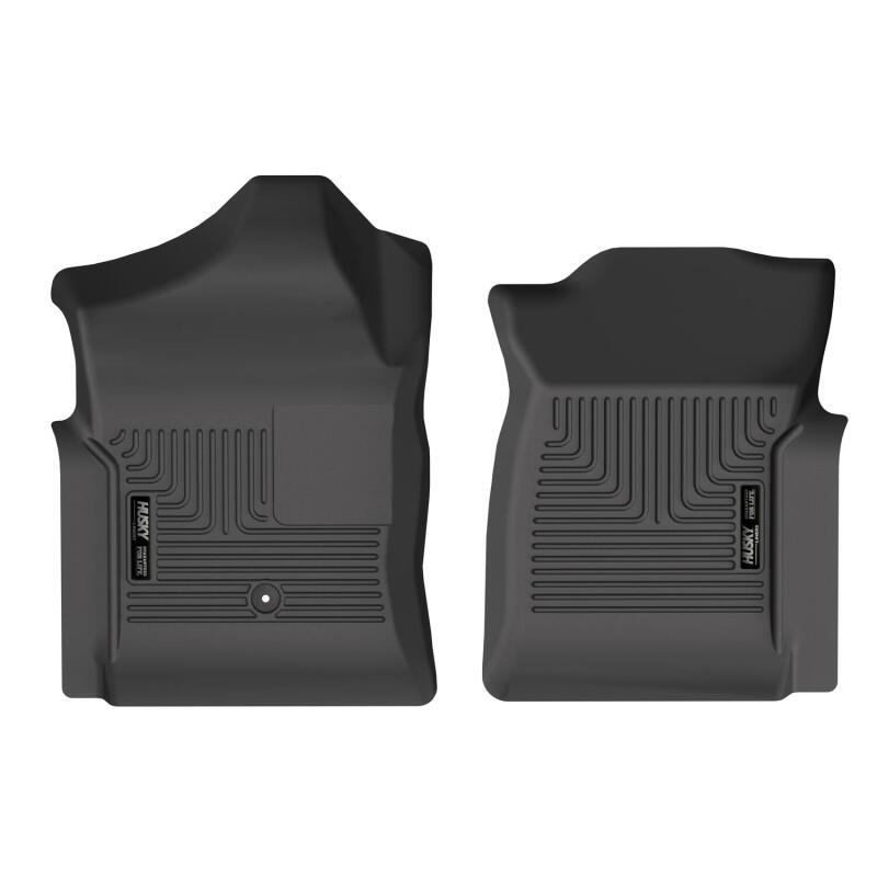 Husky Liners WeatherBeater Front Floor Liners For 1999-2006 Chevy Silverado 1500 & 1999-2007 2500/3500 Regular Cab - Black
