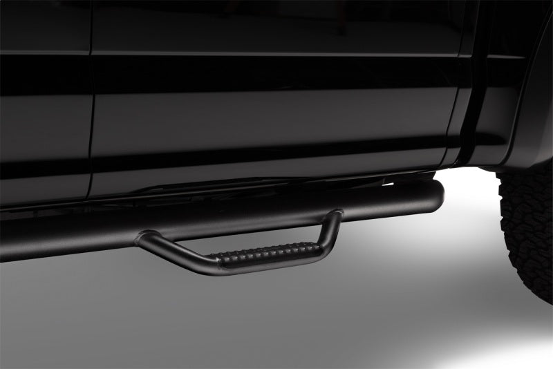 N-Fab Nerf Step 3in Hoop Step Bars For 2015-2017 Ford F-150 SuperCrew - Cab Length - Textured Black