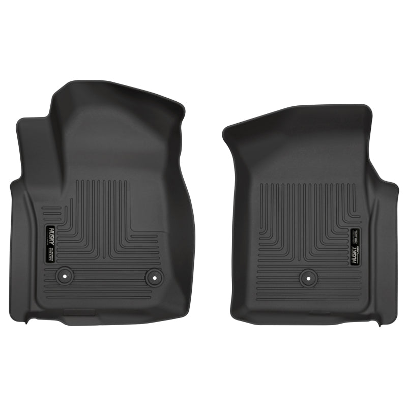Husky Liners WeatherBeater Front Floor Liners For 2019-2020 Chevy Silverado 1500 & 2020-2026 2500/3500 - Black