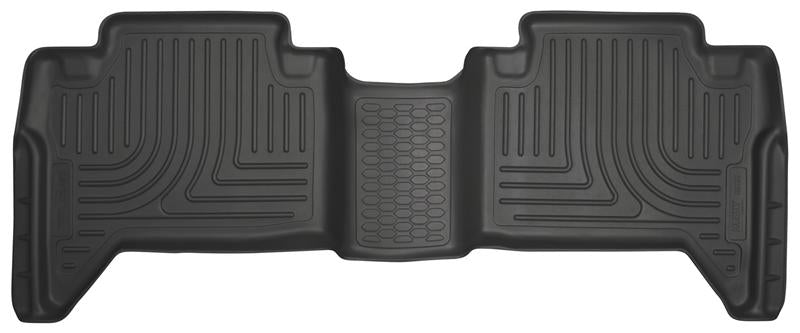 Husky Liners WeatherBeater 2nd Seat Floor Liners For 2016 Toyota Tacoma Crew Cab - Black