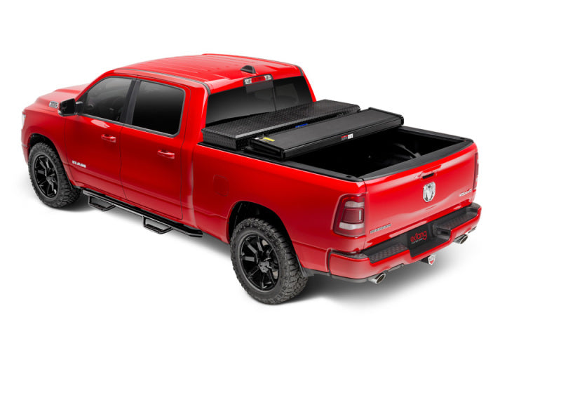Extang Solid Fold 2.0 Toolbox Hard Folding Tonneau Cover For 2019 Ram 1500 & 2019 2500/3500 (New Body Style) 6.5 ft (6'4"/76.3") Bed