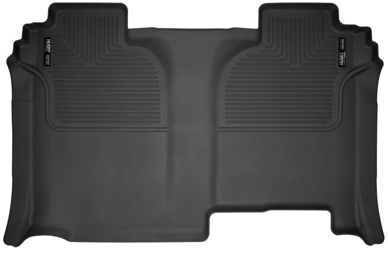 Husky Liners WeatherBeater 2nd Seat Floor Liners For 2019-2023 Chevy Silverado 1500 & 2019-2026 2500/3500 Crew Cab - Black