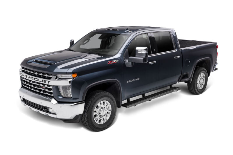N-Fab Growler Fleet 7in Running Boards For 2019 Chevy Silverado 1500 / GMC Sierra 1500 Crew Cab - Cab Length - Textured Black