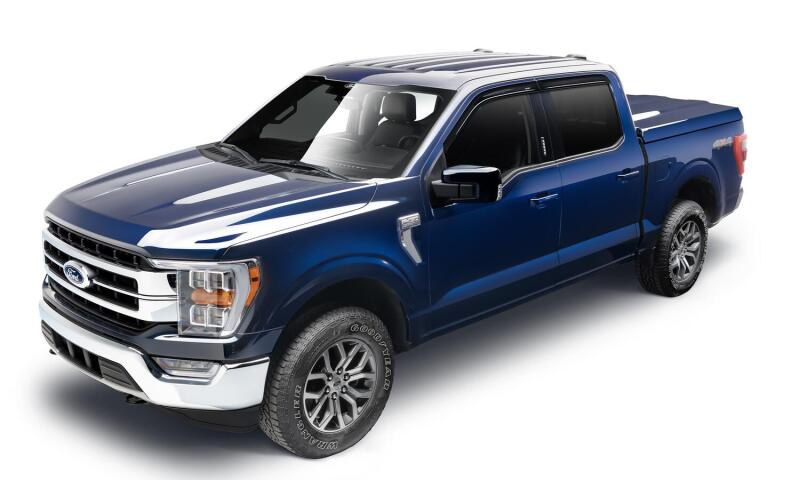 Husky Liners Ventvisor Window Deflectors Low Profile (4pc) For 2015-2024 Ford F-150 / 2022-2024 Ford F-150 Lightning (Incl. Raptor/Lightning) - Smoke