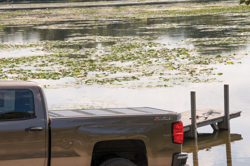 BAK BAKFlip FiberMax Hard Folding Tonneau Cover For 2019-2026 Chevy Silverado 1500 / GMC Sierra 1500 (New Body Style) 5.5 ft (5'8"/69.9") Bed