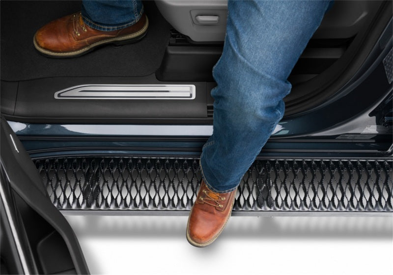 N-Fab Growler Fleet Running Boards For 2019-2020 Chevy Silverado 1500 / GMC Sierra 1500 & 2020 2500/3500 Double Cab - Cab Length - Textured Black