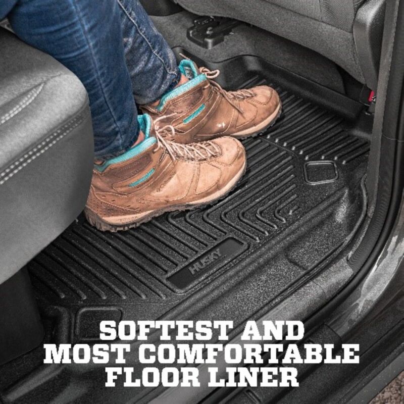 Husky Liners X-act Contour 2nd Seat Floor Liners For 2015-2023 Ford F-150 SuperCab - Black