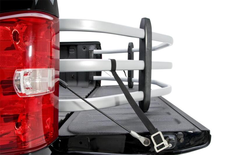 AMP Research BedXtender Truck Bed Extender For 2007-2017 Chevy Silverado 1500 / GMC Sierra 1500 & 2007-2019 2500/3500 (Standard Bed) - Silver