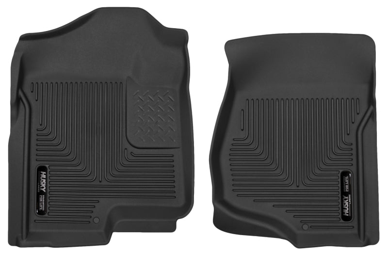 Husky Liners X-act Contour Front Floor Liners For 2007-2012 Chevy Silverado 1500 / GMC Sierra 1500 & 2007-2014 2500/3500 - Black