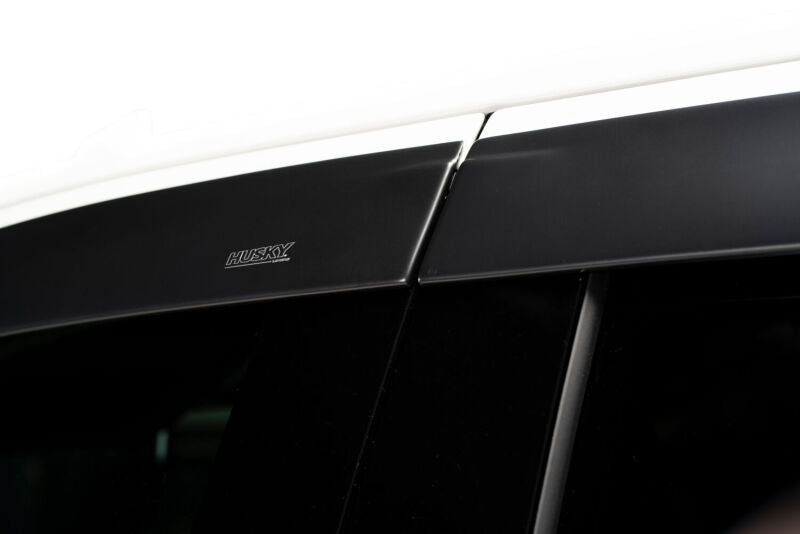 Husky Liners Ventvisor Window Deflectors Low Profile 4pc For 2007-2013 Chevy Silverado 1500 & 2007-2014 2500/3500 Crew Cab - Matte Black