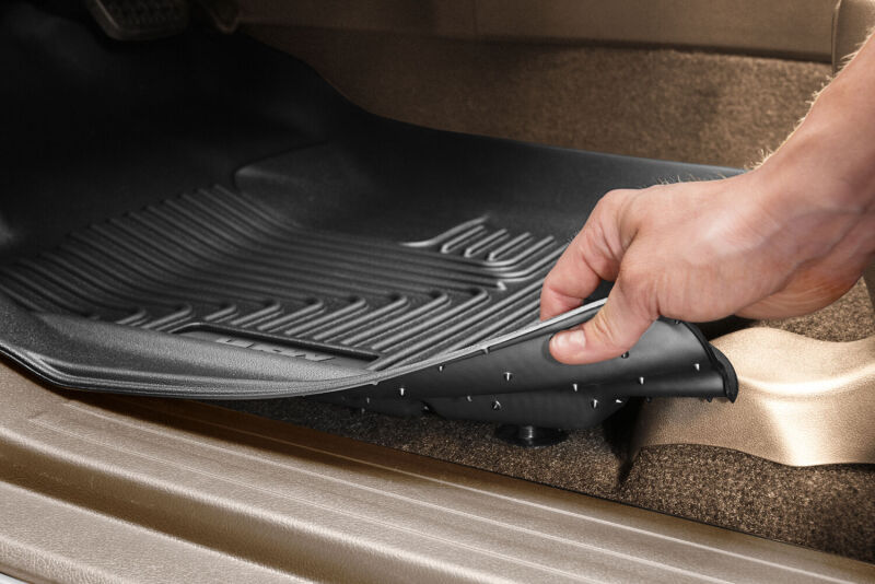 Husky Liners WeatherBeater 2nd Seat Floor Liners For 2020-2024 Chevy Silverado 1500 & 2019-2026 2500/3500 Double Cab - Black