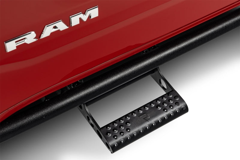 N-Fab RKR Step System 1.75in Rock Rails w/ Detachable Steps For 2015-2017 Ram 1500 Crew Cab - Textured Black
